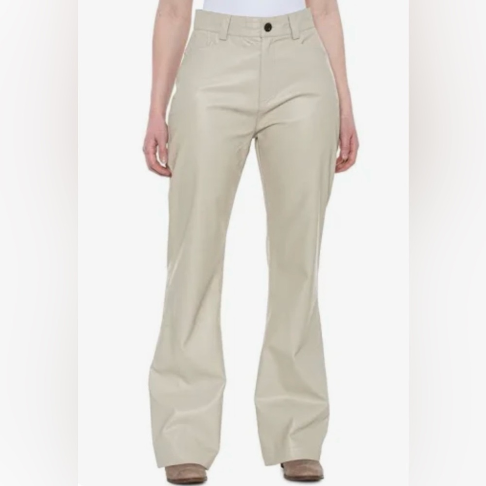 ALP N ROCK Gray faux leather pants